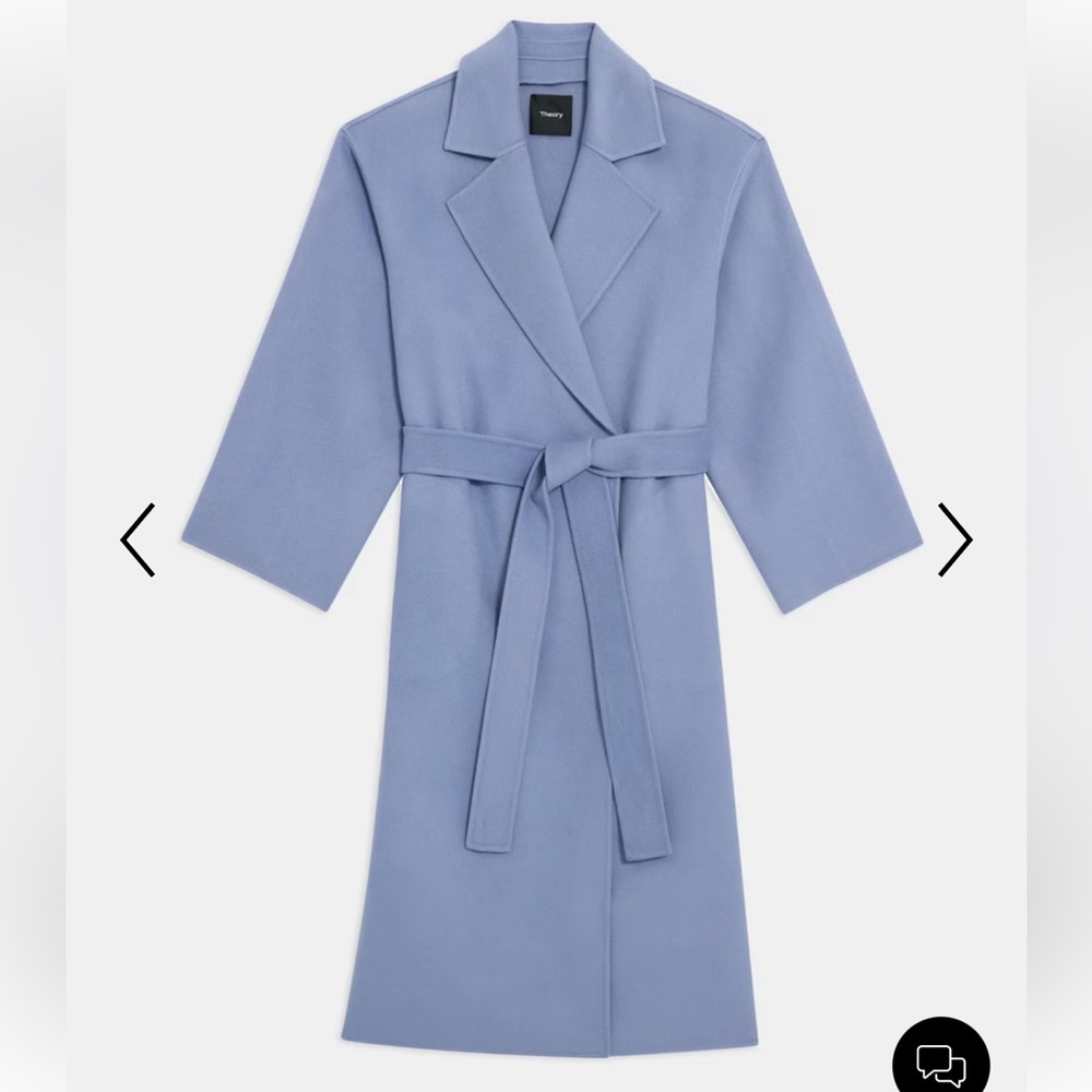 Wool & Cashmere Theory Robe style Coat
